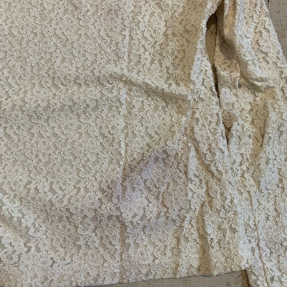 ANN TAYLOR Lace Long Sleeve Top - Size Large - Picture 4 of 6